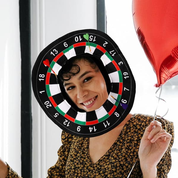 Dartskivehatt hettefest Cosplay hodeplagg med morsomme mønstre Pp bomullsklut