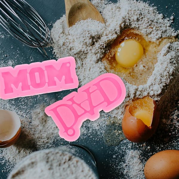 4 stk silikon sjokoladeform kakeform mamma silikonform flerbruksbaking