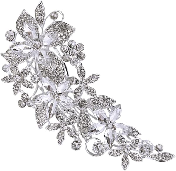 Charmig Rhinestone Hårsidokam för Bröllopsbrud Eleganta Brudhåraccessoarer