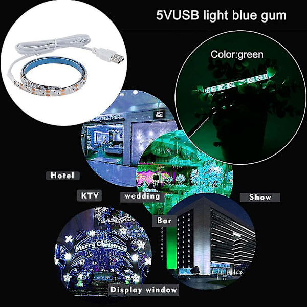 50cm DC5V USB Vandtæt LED SMD3528 TV Baggrundslys