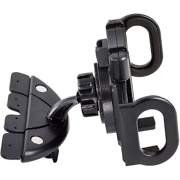 Slot Mobiltelefonholder Til Bil Universal Stativ Cradle Mount GPS (1 stk, sort)
