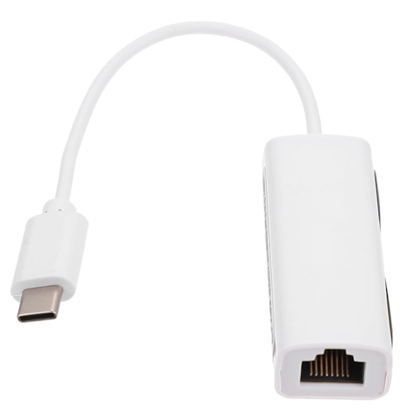 USB-C til Ethernet-adapter for Type-C til Internettkabel PC Nettverkskabelkonverter USB Nettverksadapter