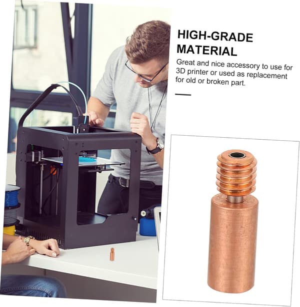 Udskrivningstilbehør Heatbreak Halsrør Kobberlegering Kompatibel del til printer DIY-sæt