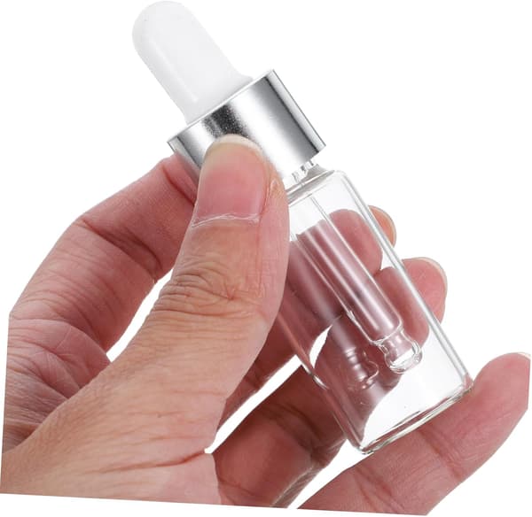 2 st 10 ml glasdroppflaskor eterisk olja droppare sminkflaskor bärbara påfyllningsbara kosmetiska behållare