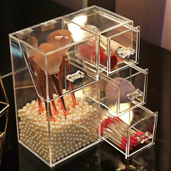 Transparent Makeup Brush Opbevaringsboks Kosmetik Organizer
