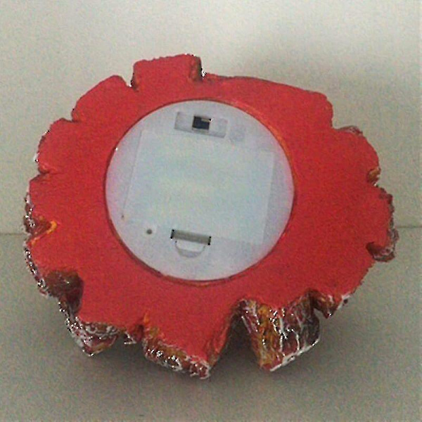 Kryc--Flamlös Eldstadsljus, Artificiell LED-Eldstad Med Realistisk Vedflamma, För Festival, Hem, Juldekoration, Batteridriven (b