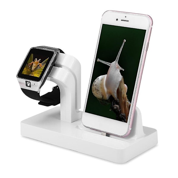 2 i 1 Opladningsdock til Apple Opladerholder Iwatch iPhone
