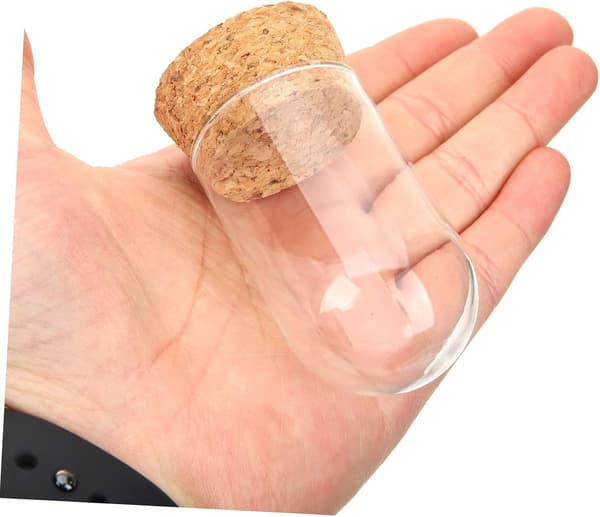 3 stk. Glasbeskyttelseskuppel Vitrine til Modelfigur Samleobjekter Bordopbevaringsboks Base