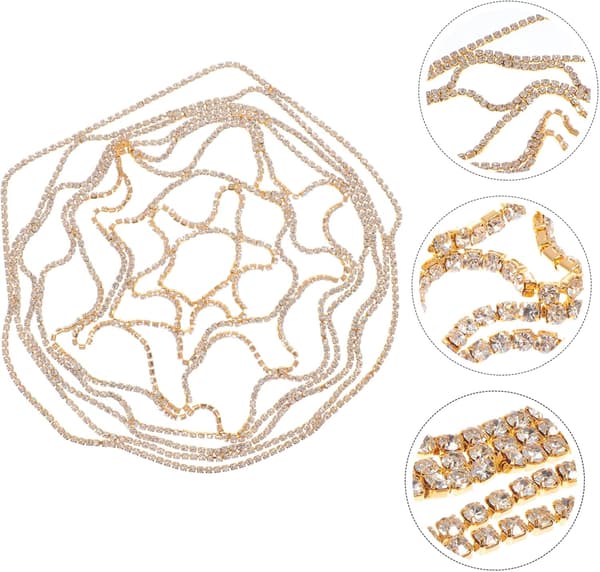Delikat Brudehårssmykke Hodeplagg Rhinestone Hårbånd for Kvinner og Jenter