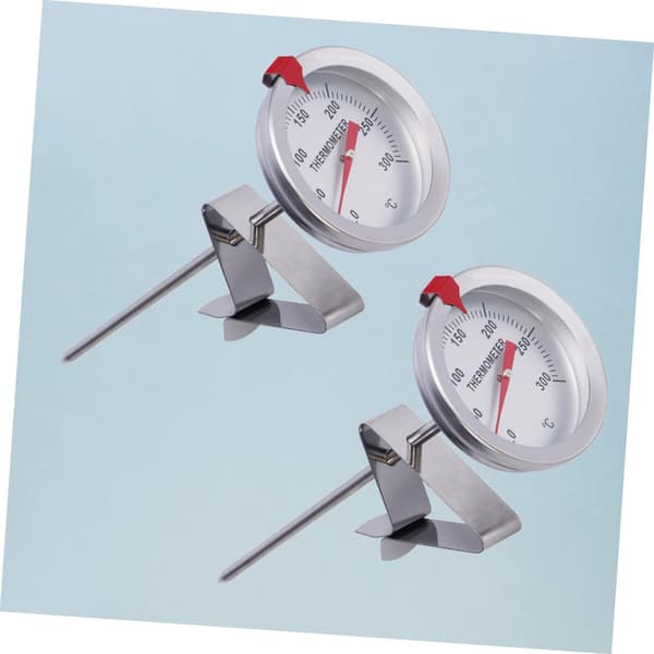 2 st matlagningstermometer kötttermometer rostfritt stål hög temperaturbeständighet exakta avläsningar silver