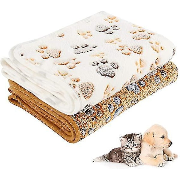 2blankets Stor Blød Dyreplaid Fleece Hundekat Seng