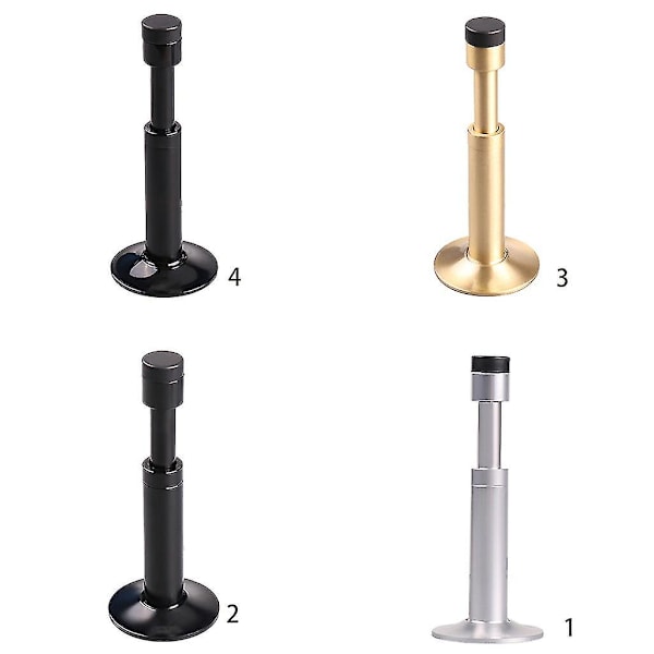 Tyst Dörrstopp med Fjäderåtergång Hydraulisk Dämpning Väggmonterad Stötfångare Copper-Black