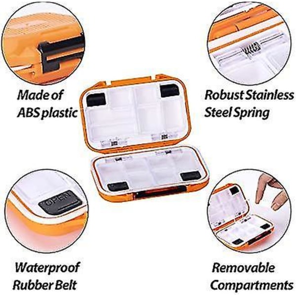 Tackle Box - Bärbar Fiskeförvaring Vattentät Organiserare