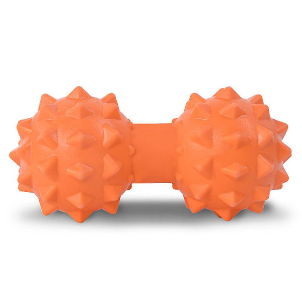 TPR Jooga Fascia Rulla Maapähkinä Hieronta Pallo Selkä Jalat Jalka Lihasten Rentoutumiseen Orange Double Ball