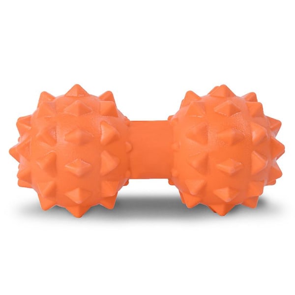 Tpr Yoga Fascia Roller Peanut Massasjeball Bakbein Fotmuskelavslapning Orange Double Ball