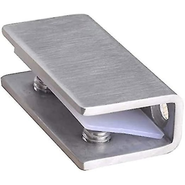 4 stk. 304 Rustfrit Stål Glas Holder Klemme 8-12mm Glas