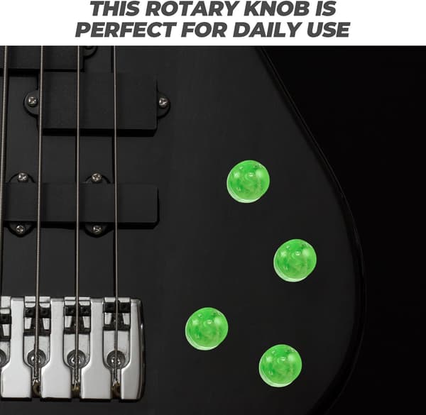 Gröna roterande potentiometerknappar i plast för elgitarrkontrollknappar Gitarrljudinstrumenttillbehör