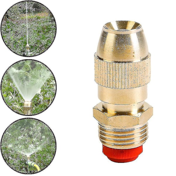 Trädgårdsslangmunstycke Kran Sprinklermunstycke 1/2 tum Yttre gänga Mässingmunstycke 1 st