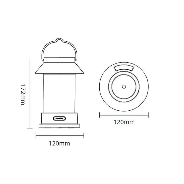 Retro Horselight Plus Luftfugter Usb Oplader Brugere Expose Camp Atmosphere Light Luftfugter White