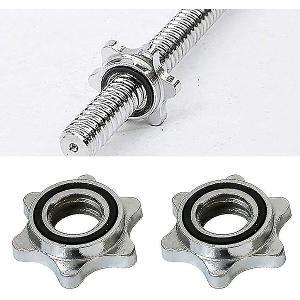 2 stk. Standard 25mm Stjerne Låse Håndvægtsstænger