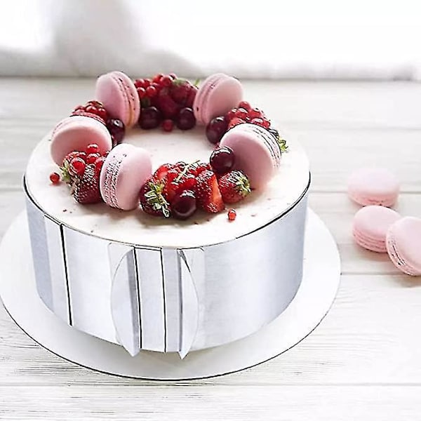 Justerbar Kagering i Rustfrit Stål Mousse Bage Ring