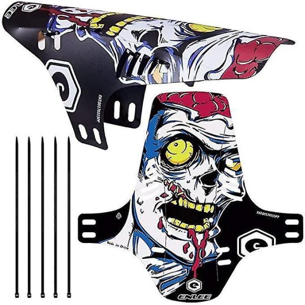2 st Styrskydd Cykel Fender MTB Lera Skydd Fram Bak