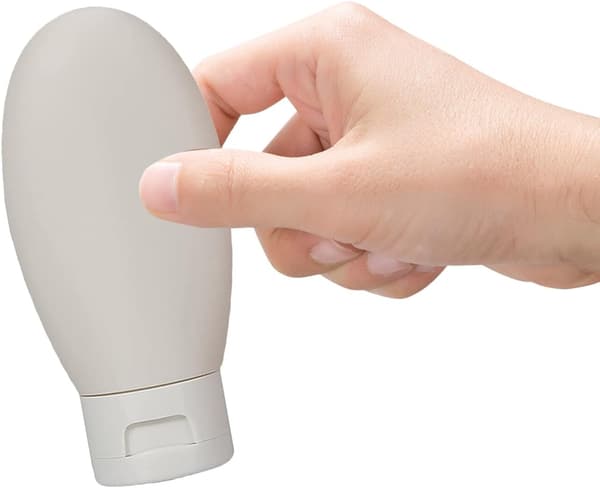 6 st reseklämflaskor 60 ml bärbara tomma plastbehållare för schampo och lotion läckagesäkra påfyllningsbara