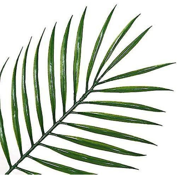 24 stk kunstige palmeblade tropiske planter imiterede stængler