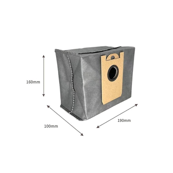 10 st Dammsugarpåsar för Robovac L35 Hybrid Lr30 Hybrid Lr20 Auto-empty Station, med Aktivt Kol - yuhao