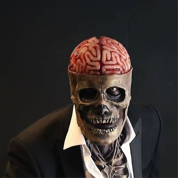 Horror Skeleton Latex Mask 3d Reality Full Head Skull