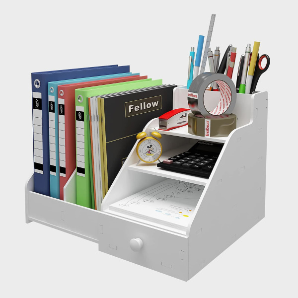 Large Capacity Shelf, Office Supplies, Magazine Rack, Desk Storage Shelf, File Organizer