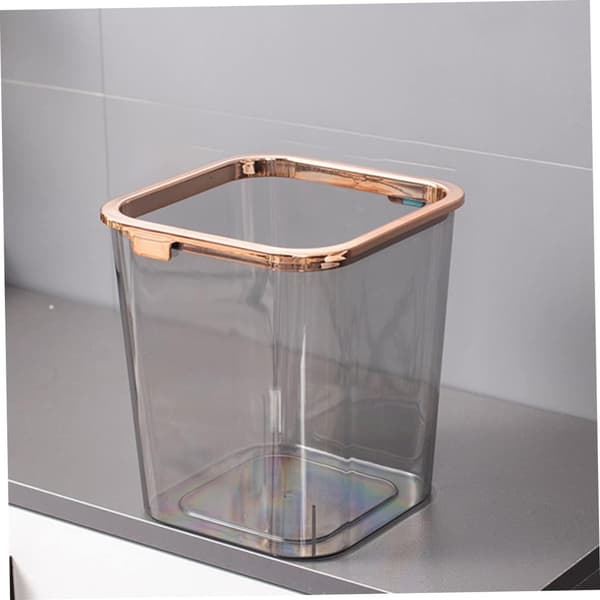 Husholdningssøppelbøtte Papirkurv 20X18X18Cm PET-materiale Solid