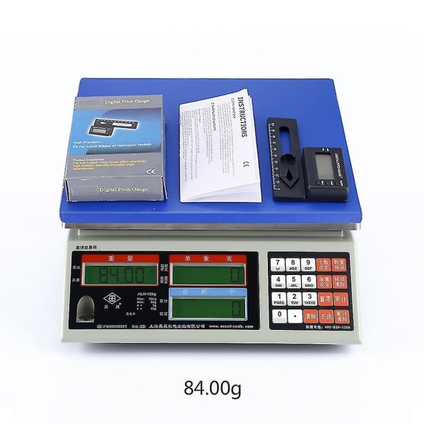 Digital Pitch Gauge LCD-skärm för RC Helikopter