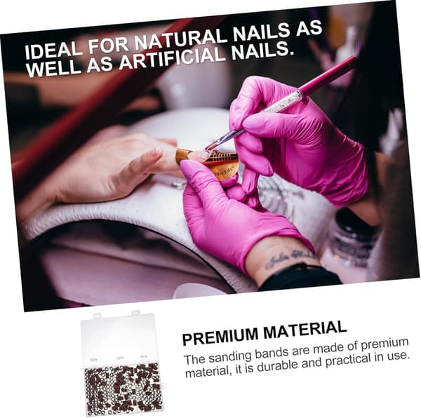 Negleslibebånd Boks Manicure Polering Tilbehør Negleslibehoved Slibering til fil