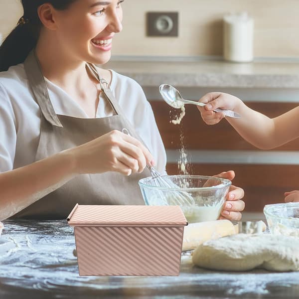 Toastboks med låg Bageform til brød Hjemmebageform til toast Bageartikler Brødform med låg Køkkenform