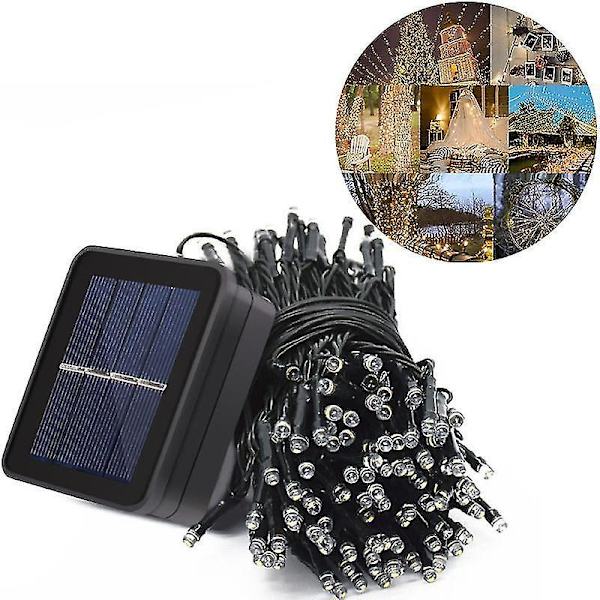 200 LED:n jouluvalosarja aurinkovoimalla, joulukuusi ulkokäyttöön