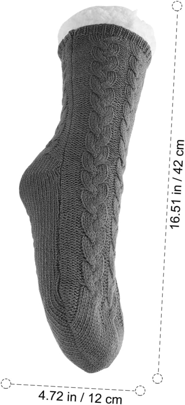 Fleece Slip Sokker til Vinter Varme Fluffy Sokker Termisk Materiale til Damer, der Bruger Tæppegulv derhjemme