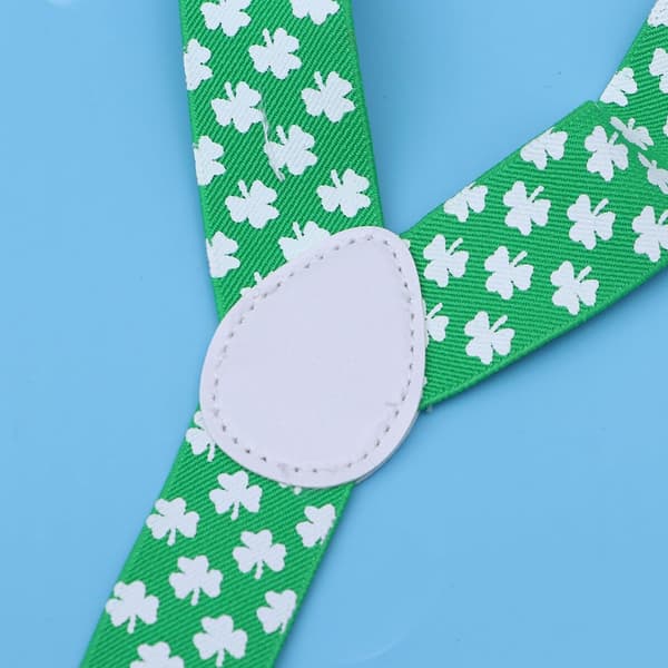 Brede Shamrock Kløver Seler med 3 Clips St Patrick's Day Tilbehør til Parade og Performance