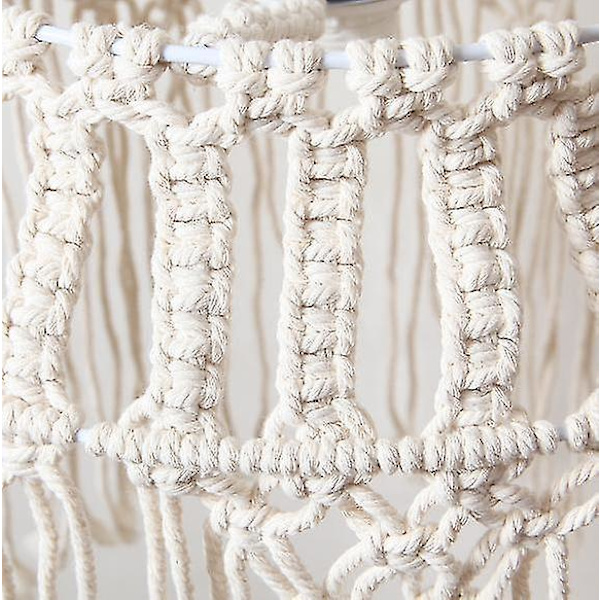 40x40cm Boheme Tassel Makrame Væghængende Lampskærm