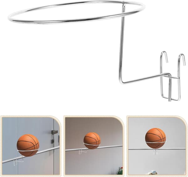 Hattutstillingsstativ Plassbesparende Veggmontert Rustfritt Stål 5 stk Organizer