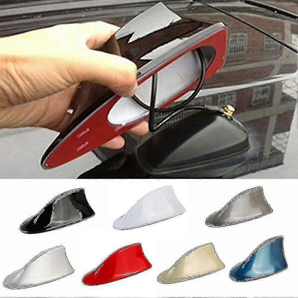 Opgraderet Signal Universal Bil Hajfin Antenne Auto Tag Fm/am Radio Antenne Udskiftning Red