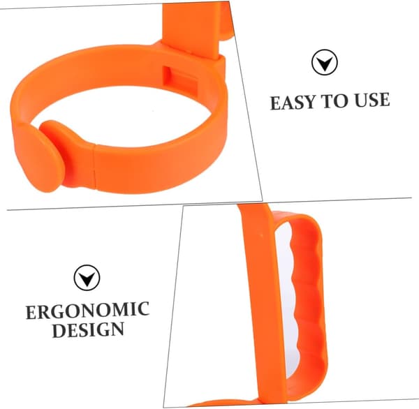 Multifunksjonell plastflaskeholder med ergonomisk design, solid drikkeflaske