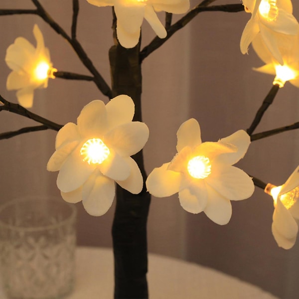 2023 lysende blomst led lys træ ferie bryllup dekoration