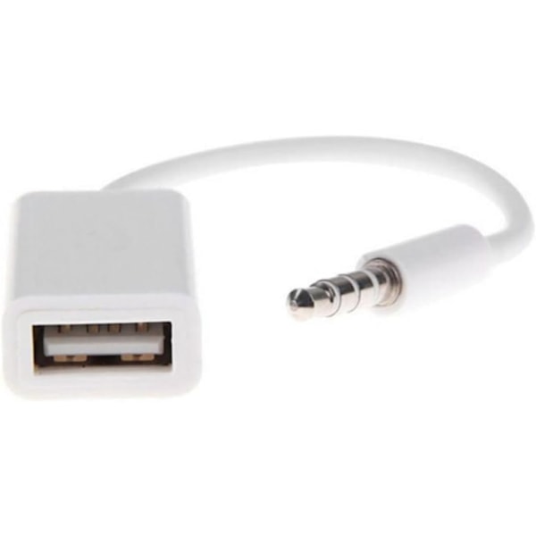 3,5 mm:n uros Aux - USB-sovitinkaapeli autostereoiden USB-äänimuunninta varten