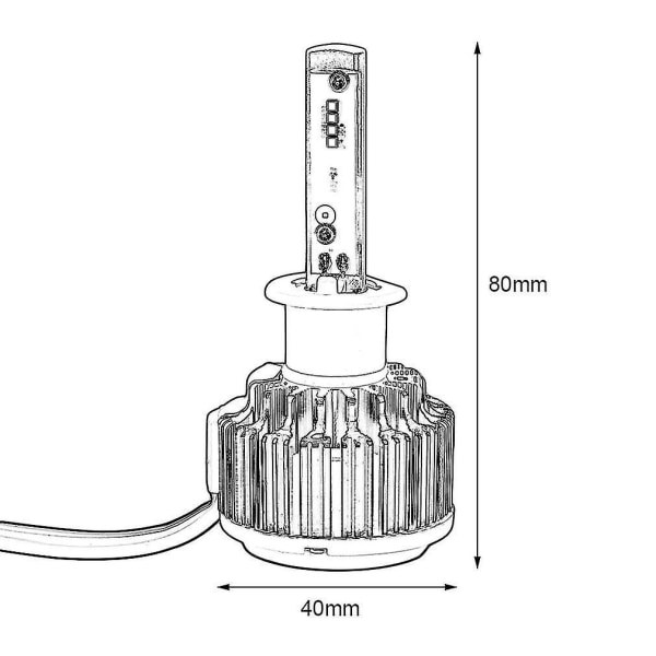 Bil High Power Lights Super Bright Forlygte 7000LM