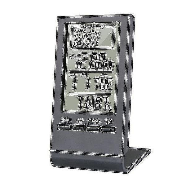 LED Digital Klocka Termometer Hygrometer Mätare Indikator Väckarklocka