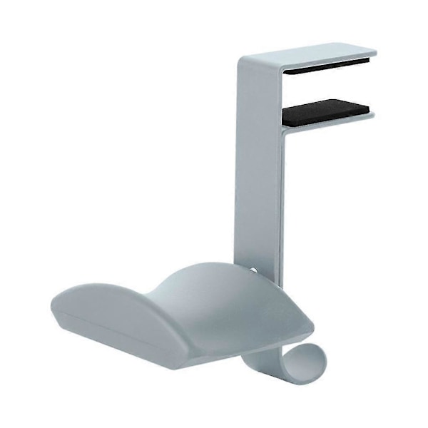 Hovedetelefon Metal Hænger Skrivebordsmontering Holder Headset Stativ Klemme Krog Display Stativ White