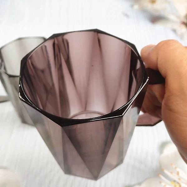 1 st grå 400 ml mångsidig plastkopp akrylkopp