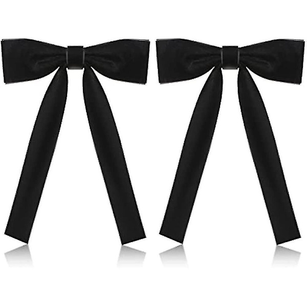 2 Pak Western Slips til Mænd Kentucky String Tie Clip On Butterfly Slips Colonel Sanders Sort Cowboy Butterfly Slips