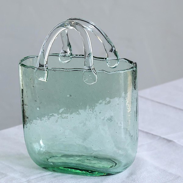Ny Glasvas i Flera Storlekar Grön Elegant Heminredning Hållbar